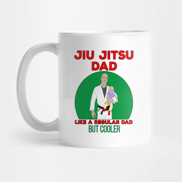 Jiu Jitsu Dad Like a Regular Dad But Cooler by DiegoCarvalho